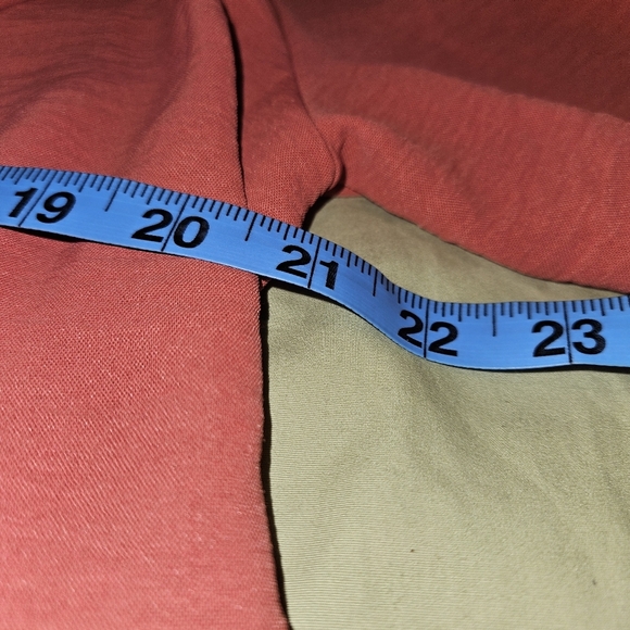 Naif Womens Rustic Red Orange Open Front Blouse with Relaxed Fit & Belt Large - Picture 12 of 15